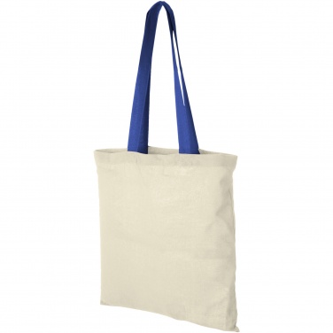 Logo trade business gift photo of: Nevada 100 g/m² cotton tote bag coloured handles 7L